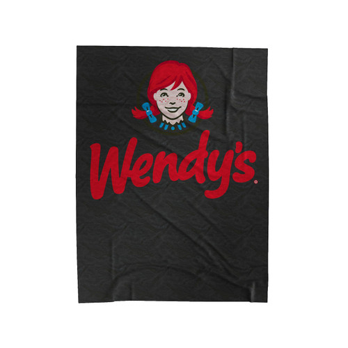 Wendy's Fast Food Restaurant Logo Velveteen Blanket