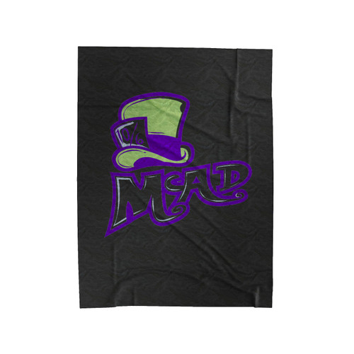 Were All Mad Here Velveteen Blanket