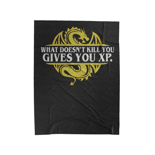 What Doesn't Kill You Gives You Xp Velveteen Blanket