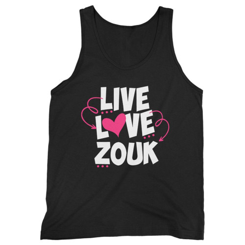 Our cotton live love zouk men tank top is perfect for those intense workouts in the gym, at practice or pickup games.