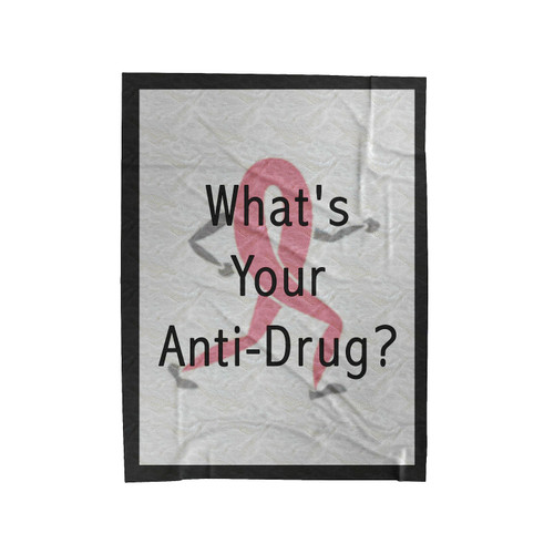 What's My Anti Drug Velveteen Blanket