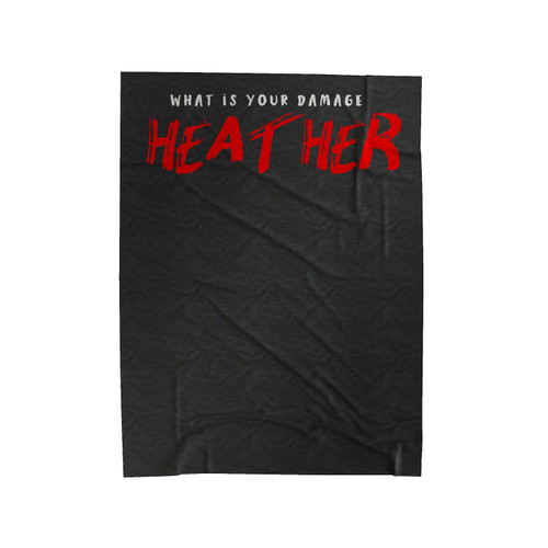 What's Your Damage Heather Velveteen Blanket