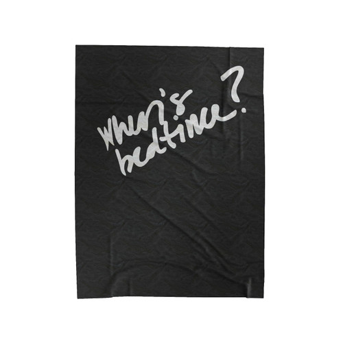 When's Bedtime Velveteen Blanket