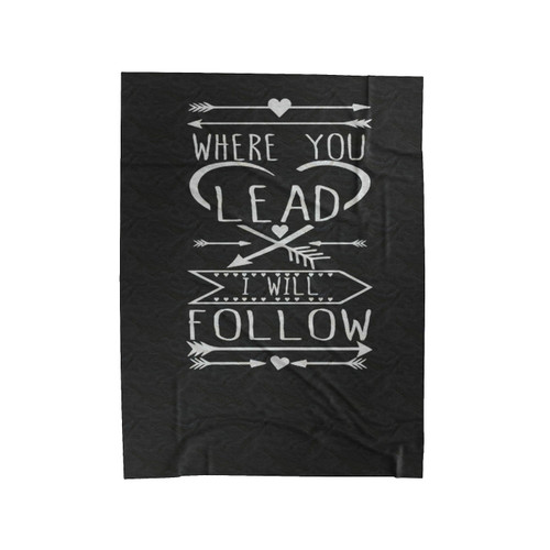Where You Lead I Will Follow Gilmore Girls Velveteen Blanket