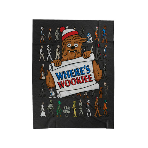 Where's Wookiee Funny Star Wars Parody Velveteen Blanket