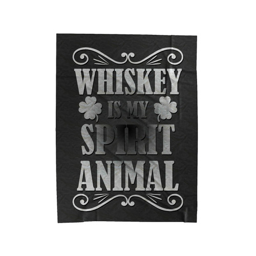 Whiskey Is My Spirit Animal Parody Velveteen Blanket
