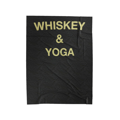 Whisky And Yoga Velveteen Blanket