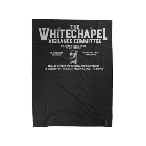 Whitechapel Vigilance Committee Velveteen Blanket