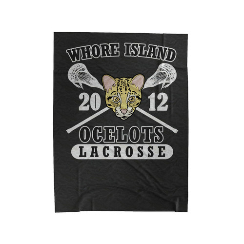 Whore Island Ocelots Velveteen Blanket