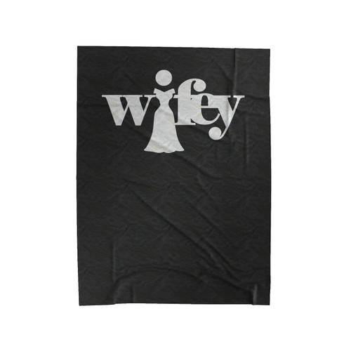 Wifey Bride Bridal Shower Bachlorette Party Velveteen Blanket