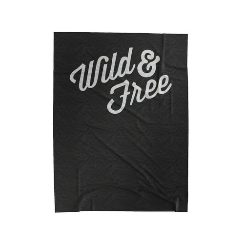 Wild & Free Vintage Western Southwest Western Free Spirit Wild Child Hippy Velveteen Blanket