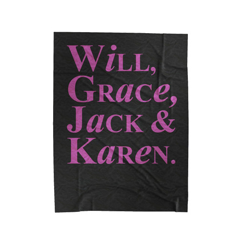 Will And Grace Jack & Karen 1 Velveteen Blanket