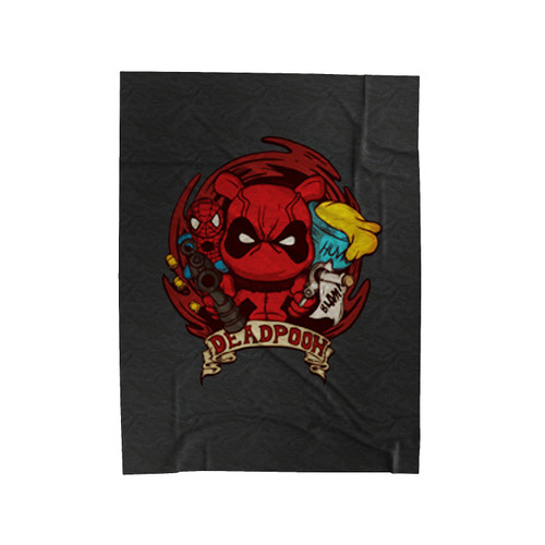 Winny Deadpooh Funny Deadpool Movie Parody Velveteen Blanket