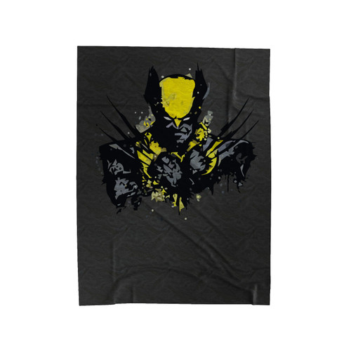 Wolverine Xmen Vector Art Velveteen Blanket