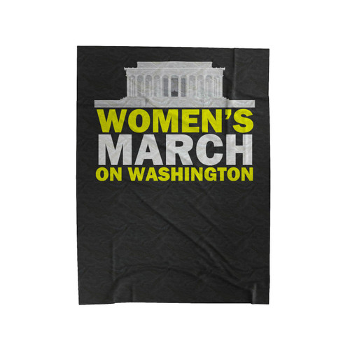 Women March On Washington Velveteen Blanket