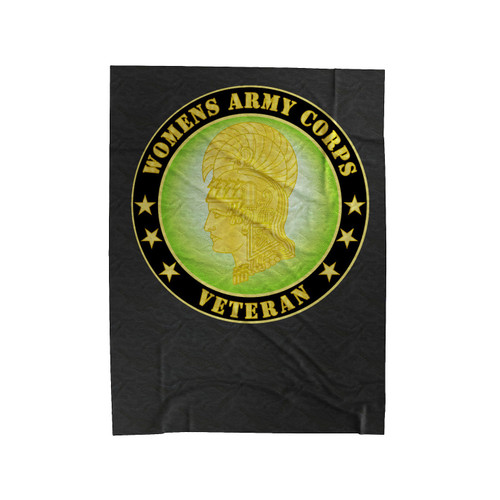Womens Army Corps Veteran Velveteen Blanket