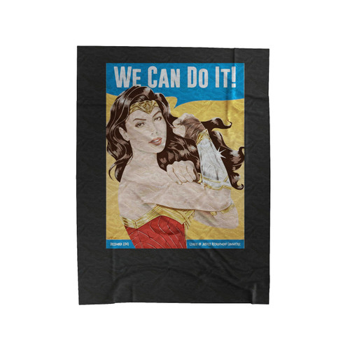 Wonder Riveter Dc Superhero Propaganda Velveteen Blanket