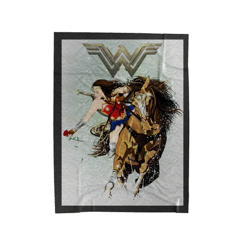 Wonder Woman Dc Comic Art Velveteen Blanket