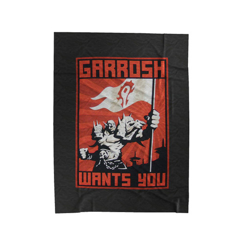 World Of Warcraft Garrosh Wants You Velveteen Blanket