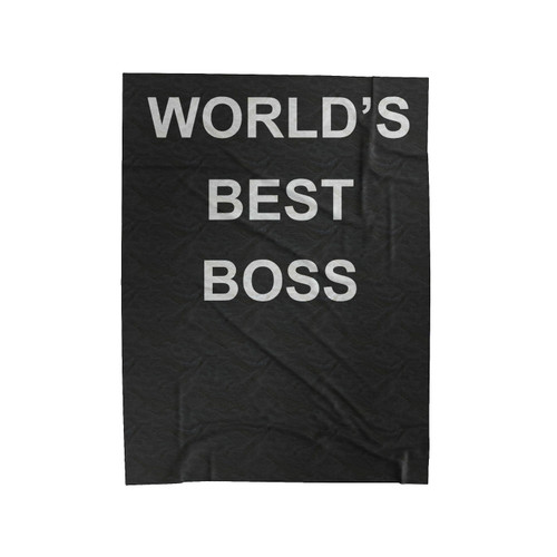 World's Best Boss Velveteen Blanket