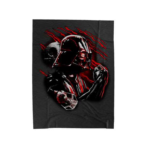 Wrath Of Darth Vader Velveteen Blanket