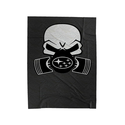 Wrx Skull Turbo Pisto Subaru Velveteen Blanket
