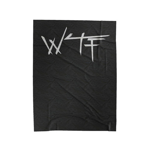 Wtf Saying Cool Quote Velveteen Blanket