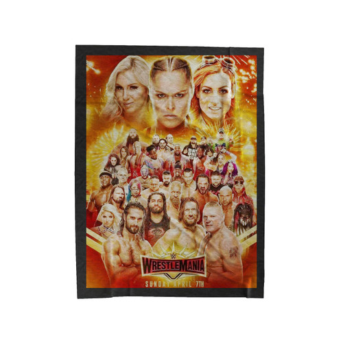 Wwe Wrestlemania 35 Velveteen Blanket