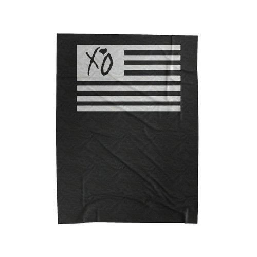 Xo The Weeknd Flag Velveteen Blanket