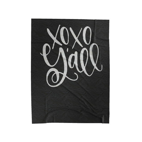 Xoxo Y'All Velveteen Blanket