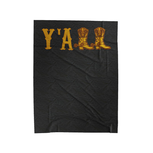 Y'All Boots Velveteen Blanket