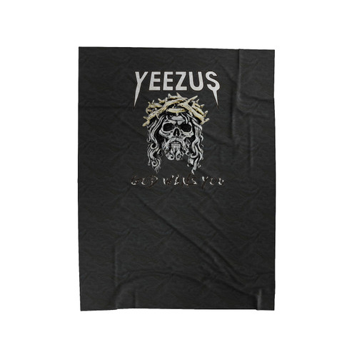 Yeezus God Want You Velveteen Blanket
