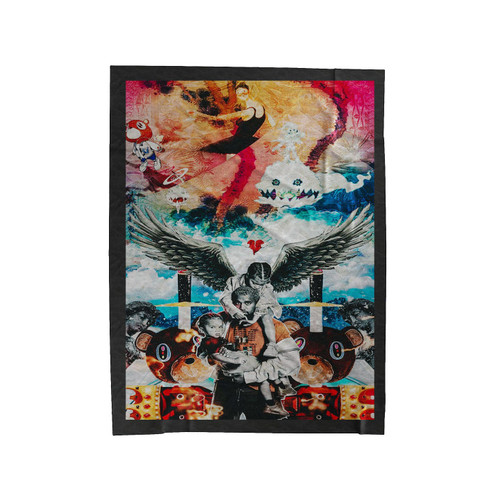 Yeezus Wallpaper Velveteen Blanket