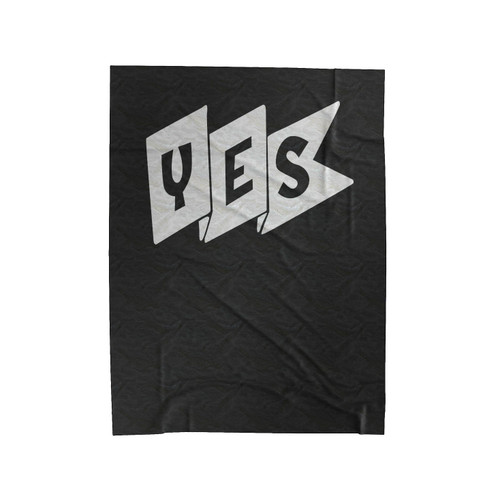 Yes Inspirational Motivation Art Bold Text Velveteen Blanket
