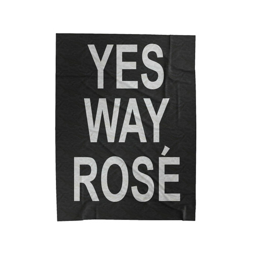 Yes Way Rose Velveteen Blanket