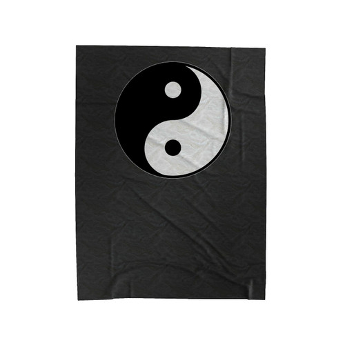 Yin Yang Tai Chi Symbol Velveteen Blanket