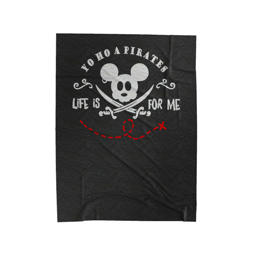 Yo Ho A Pirate's Life Is For Me Pirate Mickey And Minnie 1 Velveteen Blanket