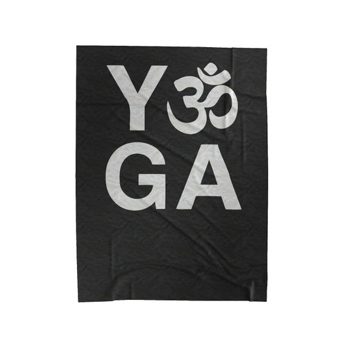 Yoga Ohm Symbol Velveteen Blanket