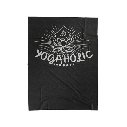 Yogaholic Velveteen Blanket