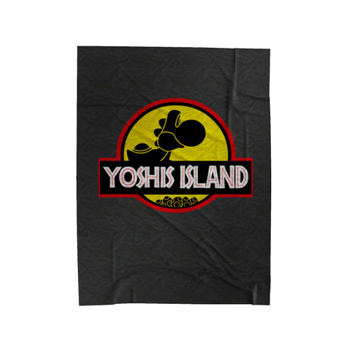 Yoshis Rex Mario Island Velveteen Blanket