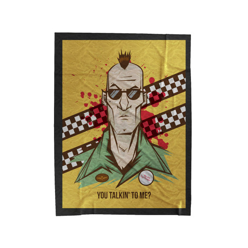You Talkin To Me Velveteen Blanket