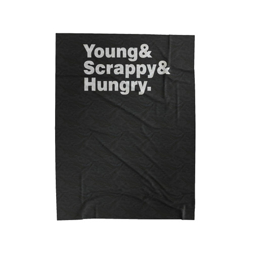 Young Scrappy And Hungry Hamilton Velveteen Blanket