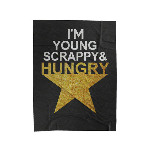 Young Scrappy Hungry Logo Velveteen Blanket