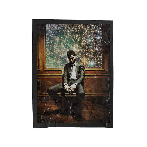 Youngpin Kid Cudi Man On The Moon Ll The Legend Velveteen Blanket