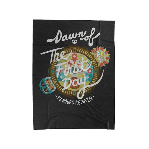 Zelda Dawn Of The First Day Majora's Mask Velveteen Blanket