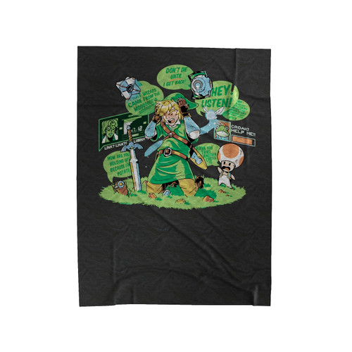 Zelda Shut Up Already Velveteen Blanket