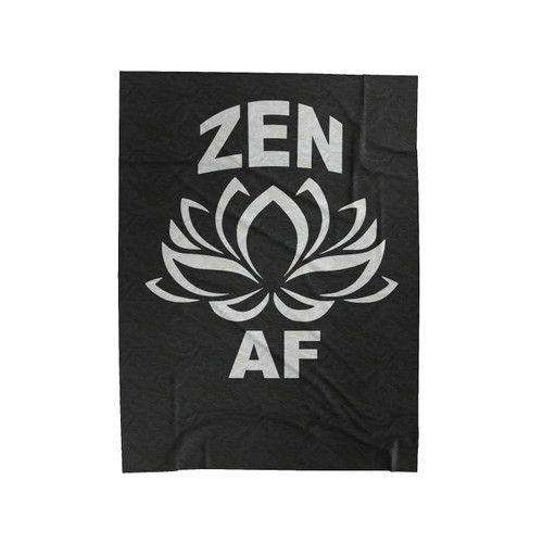Zen Af Lotus Velveteen Blanket