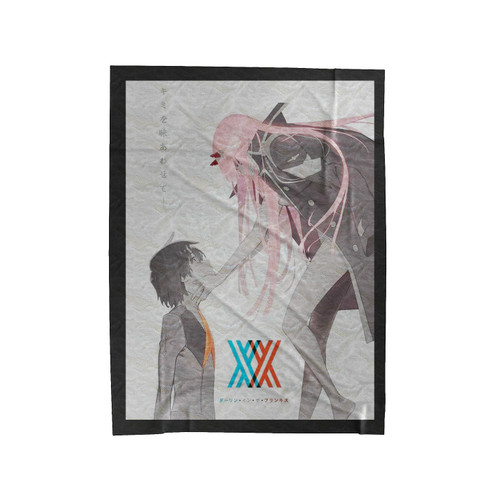 Zero Two And Hiro Darling In The Franxx Velveteen Blanket