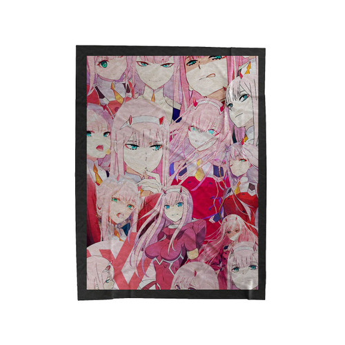 Zero Two Anime Collage 1 Velveteen Blanket