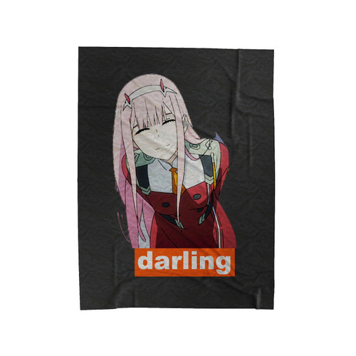 Zero Two Darling Anime Velveteen Blanket